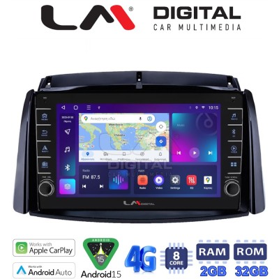 LM Digital - LM ZG8498 GPS Οθόνη OEM Multimedia Αυτοκινήτου για Renault Koleos 20062017 (CarPlay/AndroidAuto/BT/GPS/WIFI/GPRS)