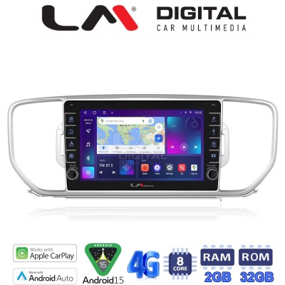 LM Digital - LM ZG8527 GPS Οθόνη OEM Multimedia Αυτοκινήτου για KIA SPORTAGE 20162019 (CarPlay/AndroidAuto/BT/GPS/WIFI/GPRS)