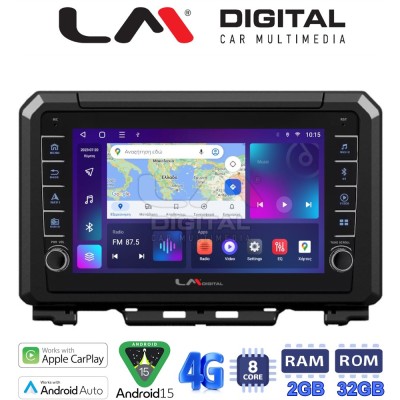 LM Digital - LM ZG8570 GPS Οθόνη OEM Multimedia Αυτοκινήτου για SUZUKI JIMNY 2018 (CarPlay/AndroidAuto/BT/GPS/WIFI/GPRS)