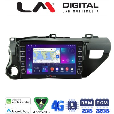 LM Digital - LM ZG8588 GPS Οθόνη OEM Multimedia Αυτοκινήτου για TOYOTA HILUX 2017 (CarPlay/AndroidAuto/BT/GPS/WIFI/GPRS)