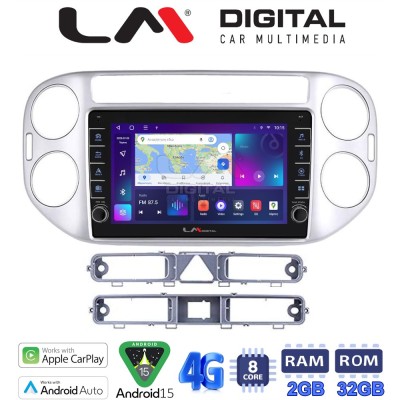 LM Digital - LM ZG8590 GPS Οθόνη OEM Multimedia Αυτοκινήτου για VW TIGUAN 20072017 (CarPlay/AndroidAuto/BT/GPS/WIFI/GPRS)