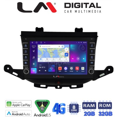 LM Digital - LM ZG8674 GPS Οθόνη OEM Multimedia Αυτοκινήτου για Opel Astra K 2016 (CarPlay/AndroidAuto/BT/GPS/WIFI/GPRS)