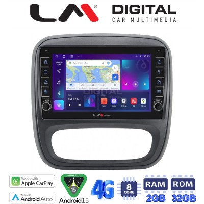 LM Digital - LM ZG8706 GPS Οθόνη OEM Multimedia Αυτοκινήτου για Opel Vivaro 2014 2020Renault Traffic 2014 2020Nissan NV300 201