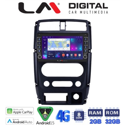 LM Digital - LM ZG8186 GPS Οθόνη OEM Multimedia Αυτοκινήτου για SUZUKI JIMNY 2007 2018 (CarPlay/AndroidAuto/BT/GPS/WIFI/GPRS)