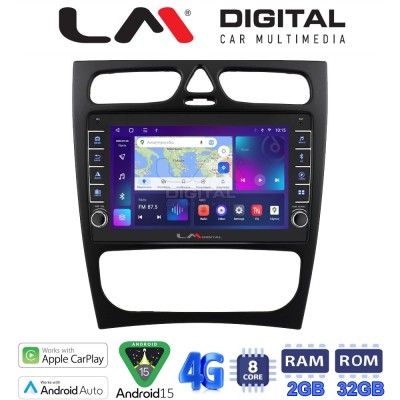 LM Digital - LM ZG8171 GPS Οθόνη OEM Multimedia Αυτοκινήτου για MERCEDES C (W203) - CLK (W208) (CarPlay/AndroidAuto/BT/GPS/WIFI/