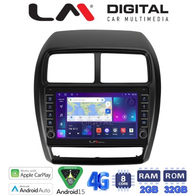 LM Digital - LM ZG8318 GPS Οθόνη OEM Multimedia Αυτοκινήτου για Mitsubishi ASX 2020 2023 (CarPlay/AndroidAuto/BT/GPS/WIFI/GPRS)