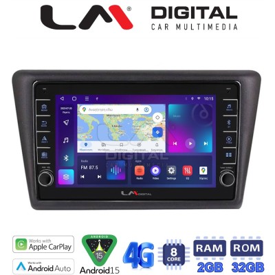 LM Digital - LM ZG8327 GPS Οθόνη OEM Multimedia Αυτοκινήτου για Skoda Rapid Spaceback 2014 (CarPlay/AndroidAuto/BT/GPS/WIFI/GPR