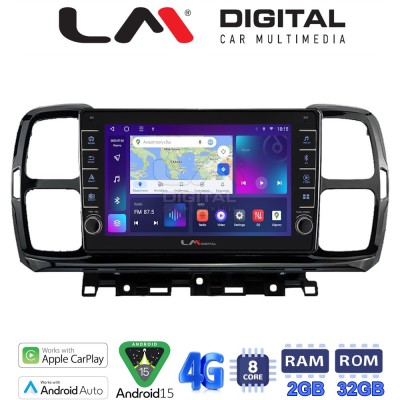 LM Digital - LM ZG8996 GPS Οθόνη OEM Multimedia Αυτοκινήτου για Citroen C5 AirCross 2017 2021 (CarPlay/AndroidAuto/BT/GPS/WIFI/