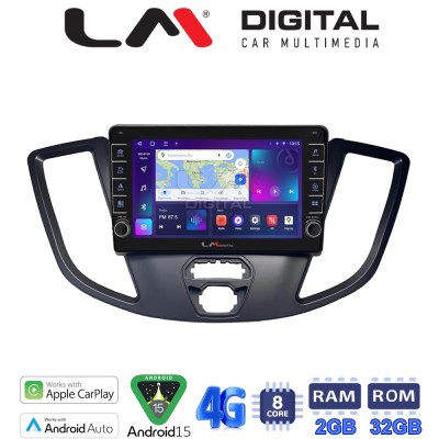 LM Digital - LM ZG8758 GPS Οθόνη OEM Multimedia Αυτοκινήτου για Ford Transit 2013 2018 (CarPlay/AndroidAuto/BT/GPS/WIFI/GPRS)