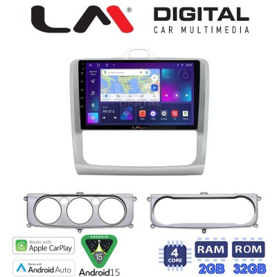 LM Digital - LM ZN4329 GPS Οθόνη OEM Multimedia Αυτοκινήτου για FORD FOCUS 20042012 (CarPlay/AndroidAuto/BT/GPS/WIFI/GPRS)