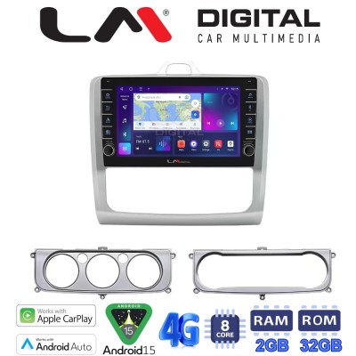 LM Digital - LM ZG8329 GPS Οθόνη OEM Multimedia Αυτοκινήτου για FORD FOCUS 20042012 (CarPlay/AndroidAuto/BT/GPS/WIFI/GPRS)