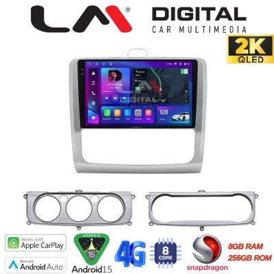 LM Digital - LM ZQ8329 GPS Οθόνη OEM Multimedia Αυτοκινήτου για FORD FOCUS 20042012 (CarPlay/AndroidAuto/BT/GPS/WIFI/GPRS)