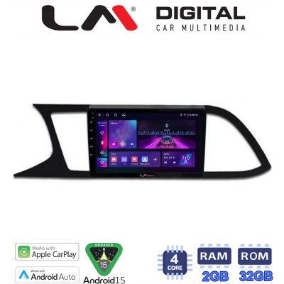 LM Digital - LM ZA4306 GPS Οθόνη OEM Multimedia Αυτοκινήτου για SEAT LEON 2012 (CarPlay/AndroidAuto/BT/GPS/WIFI/GPRS)