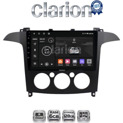 CLARION GL53003A Οθόνη OEM Multimedia Αυτοκινήτου για Ford S-Max 2006 2014 (CarPlay/AndroidAuto/BT/GPS/WIFI/GPRS)