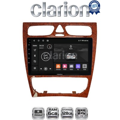 CLARION GL53171W Οθόνη OEM Multimedia Αυτοκινήτου για Mercedes C Class 1999 2004 (Προ Facelift) (CarPlay/AndroidAuto/BT/GPS/WIF