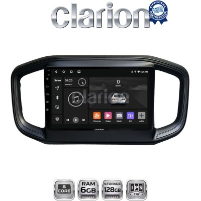 CLARION GL53259 Οθόνη OEM Multimedia Αυτοκινήτου για Fiat Strada 2021 (CarPlay/AndroidAuto/BT/GPS/WIFI/GPRS)