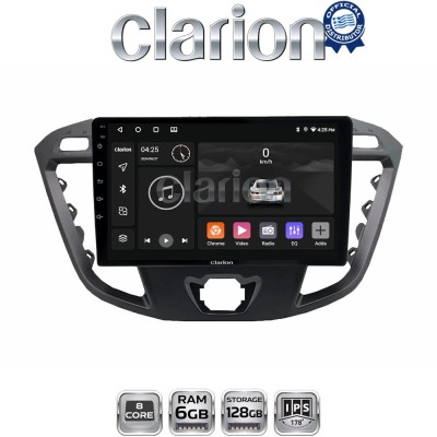 CLARION GL53366 Οθόνη OEM Multimedia Αυτοκινήτου για TRANSIT CUSTOM - TOURNEO CUSTOM 2013 (CarPlay/AndroidAuto/BT/GPS/WIFI/GPRS)