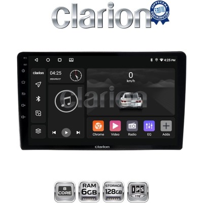 CLARION GL53402UP Οθόνη OEM Multimedia Αυτοκινήτου για Toyota Yaris 1999 2005 (CarPlay/AndroidAuto/BT/GPS/WIFI/GPRS)