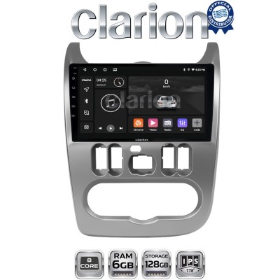 CLARION GL53432 Οθόνη OEM Multimedia Αυτοκινήτου για DACIA DUSTER 20062012 (CarPlay/AndroidAuto/BT/GPS/WIFI/GPRS)