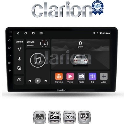 CLARION GL53452 Οθόνη OEM Multimedia Αυτοκινήτου για Ford Fiesta 2019 (CarPlay/AndroidAuto/BT/GPS/WIFI/GPRS)