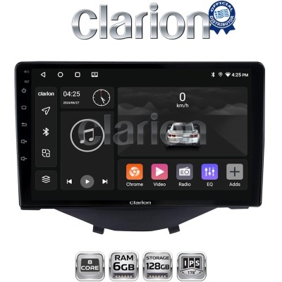 CLARION GL53564B Οθόνη OEM Multimedia Αυτοκινήτου για Toyota Aygo 2014 Citroen C1 2014 Peugeot 107 2014 (CarPlay/AndroidAuto/
