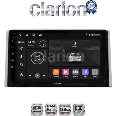 CLARION GL53572 Οθόνη OEM Multimedia Αυτοκινήτου για TOYOTA RAV 4 2019 (CarPlay/AndroidAuto/BT/GPS/WIFI/GPRS)