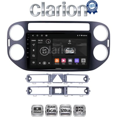 CLARION GL53590B Οθόνη OEM Multimedia Αυτοκινήτου για VW TIGUAN 20072017 (CarPlay/AndroidAuto/BT/GPS/WIFI/GPRS)