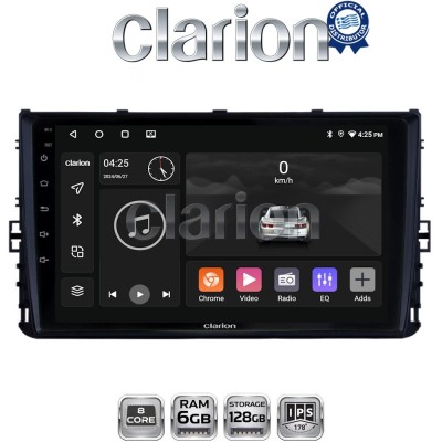 CLARION GL53605 Οθόνη OEM Multimedia Αυτοκινήτου για VW POLO 2017 (CarPlay/AndroidAuto/BT/GPS/WIFI/GPRS)