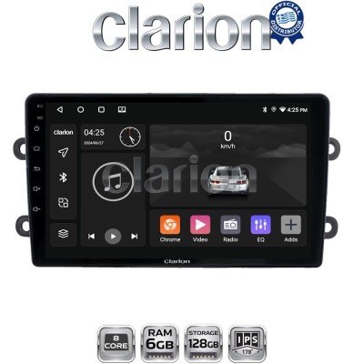 CLARION GL53708 Οθόνη OEM Multimedia Αυτοκινήτου για DACIA DUSTER – LOGAN - SUNDERO 2013 2018 (CarPlay/AndroidAuto/BT/GPS/WIFI/