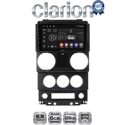 CLARION GL53748C Οθόνη OEM Multimedia Αυτοκινήτου για Jeep Wrangler 2007 2011 (CarPlay/AndroidAuto/BT/GPS/WIFI/GPRS)