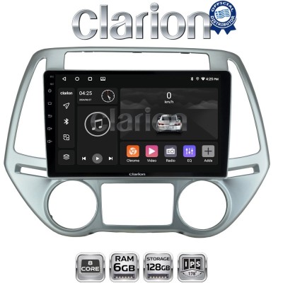 CLARION GL53840 Οθόνη OEM Multimedia Αυτοκινήτου για HYUNDAI i20 2008 2013 (CarPlay/AndroidAuto/BT/GPS/WIFI/GPRS)