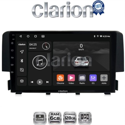 CLARION GL53941 Οθόνη OEM Multimedia Αυτοκινήτου για HONDA CIVIC 2016 (CarPlay/AndroidAuto/BT/GPS/WIFI/GPRS)