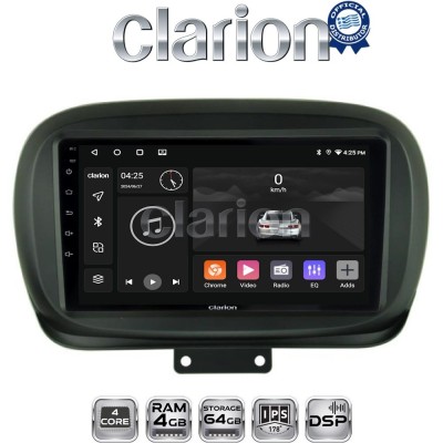 CLARION GL32199 Οθόνη OEM Multimedia Αυτοκινήτου για FIAT 500X 2014 (CarPlay/AndroidAuto/BT/GPS/WIFI/GPRS)