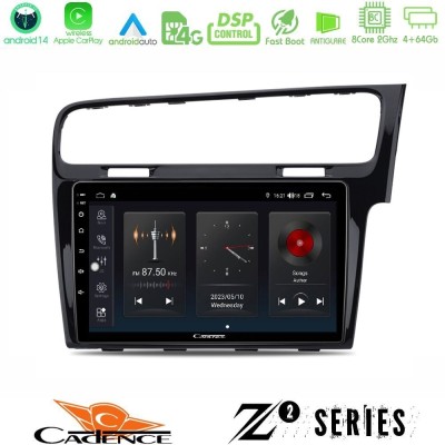 Cadence Z2 Series 8Core Android14 4+64GB VW GOLF 7 RHD Navigation Multimedia Tablet 10" Με Carplay & Android Auto