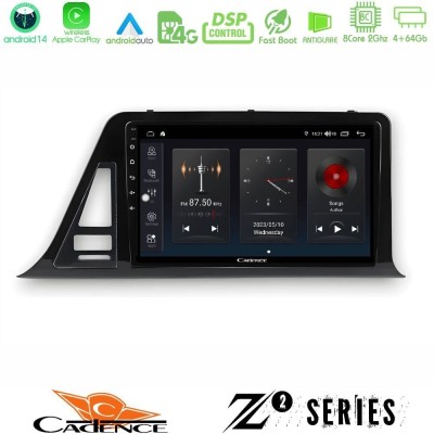 Cadence Z2 Series 8Core Android14 4+64GB Toyota CH-R RHD Navigation Multimedia Tablet 9" Με Carplay & Android Auto