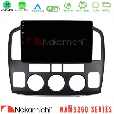 Nakamichi NAM5260 Series 4Core Android13 4+64GB Suzuki Grand Vitara 2003-2005 Navigation Multimedia Tablet 9" Με Carplay & Andro
