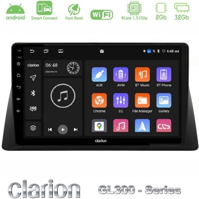 Clarion GL300 Series Honda WR-V 2024- 4Core Android ClarionOS 2+32GB Navigation Multimedia Tablet 10" Με Carplay & Android Auto