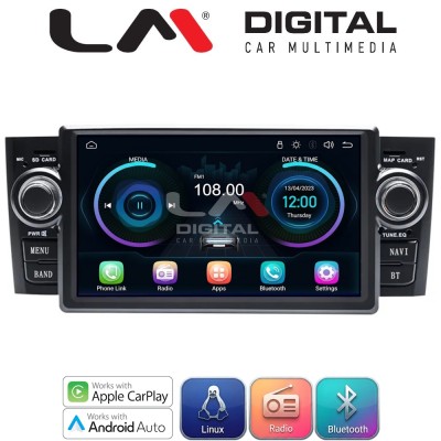 LM Digital - LM LX260 Οθόνη OEM Multimedia Αυτοκινήτου για Fiat Punto 2005 2012 (CarPlay/AndroidAuto/BT/WIFI) Linux OS