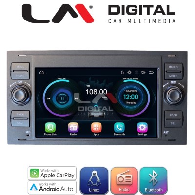 LM Digital - LM LX140 Οθόνη OEM Multimedia Αυτοκινήτου για Ford C-Max '02-'07 Fiesta '06-'08 Focus '05-'07 Fusion '06-'11 Galaxy