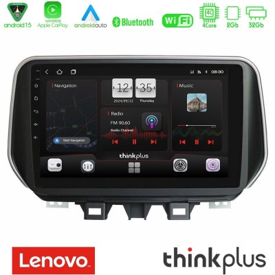 Lenovo Thinkplus Series 4Core Android15 2+32GB Hyundai ix35 Navigation Multimedia Tablet 10" Με Carplay & Android Auto