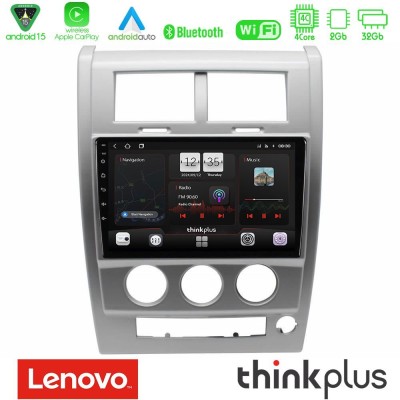 Lenovo Thinkplus Series 4Core Android15 2+32GB Jeep Cherokee (KK) 2008-2012 Navigation Multimedia Tablet 10" Με Carplay & Androi