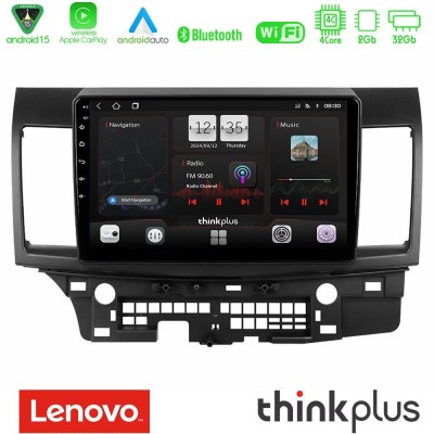 Lenovo Thinkplus Series 4Core Android15 2+32GB Mitsubishi Lancer 2008 – 2015 Navigation Multimedia Tablet 10" Με Carplay & Andro