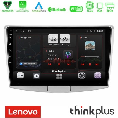 Lenovo Thinkplus Series 4Core Android15 2+32GB VW Passat Navigation Multimedia Tablet 10" Με Carplay & Android Auto