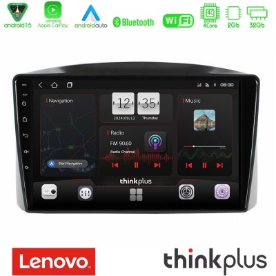 Lenovo Thinkplus Series 4Core Android15 2+32GB Jeep Grand Cherokee 2005-2007 Navigation Multimedia Tablet 10" Με Carplay & Andro