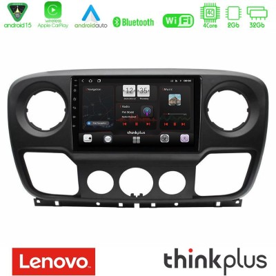 Lenovo Thinkplus Series 4Core Android15 2+32GB Renault/Nissan/Opel Navigation Multimedia Tablet 10" Με Carplay & Android Auto