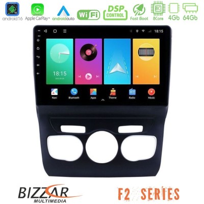 Bizzar F2 Series 8Core Android16 4+64GB Citroen C4L Navigation Multimedia Tablet 10"