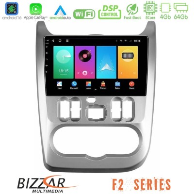 Bizzar F2 Series 8Core Android16 4+64GB Dacia Duster/Sandero/Logan Navigation Multimedia Tablet 9"