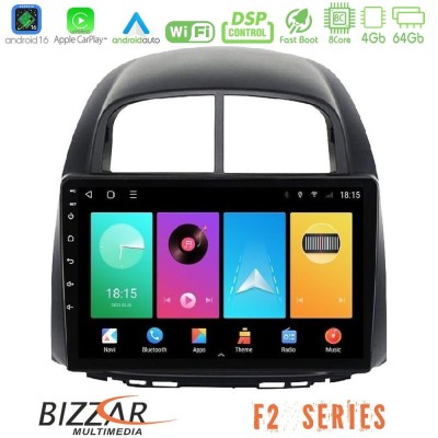 Bizzar F2 Series 8Core Android16 4+64GB Daihatsu Sirion/Subaru Justy Navigation Multimedia Tablet 10"