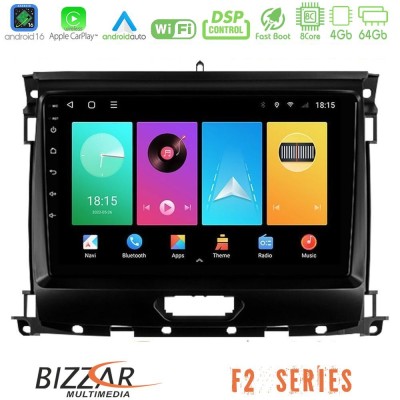 Bizzar F2 Series 8Core Android16 4+64GB Ford Ranger 2017-2022 Navigation Multimedia Tablet 9"