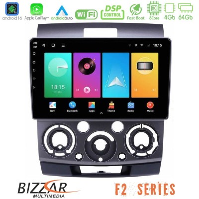 Bizzar F2 Series 8Core Android16 4+64GB Ford Ranger/Mazda BT50 Navigation Multimedia Tablet 9"